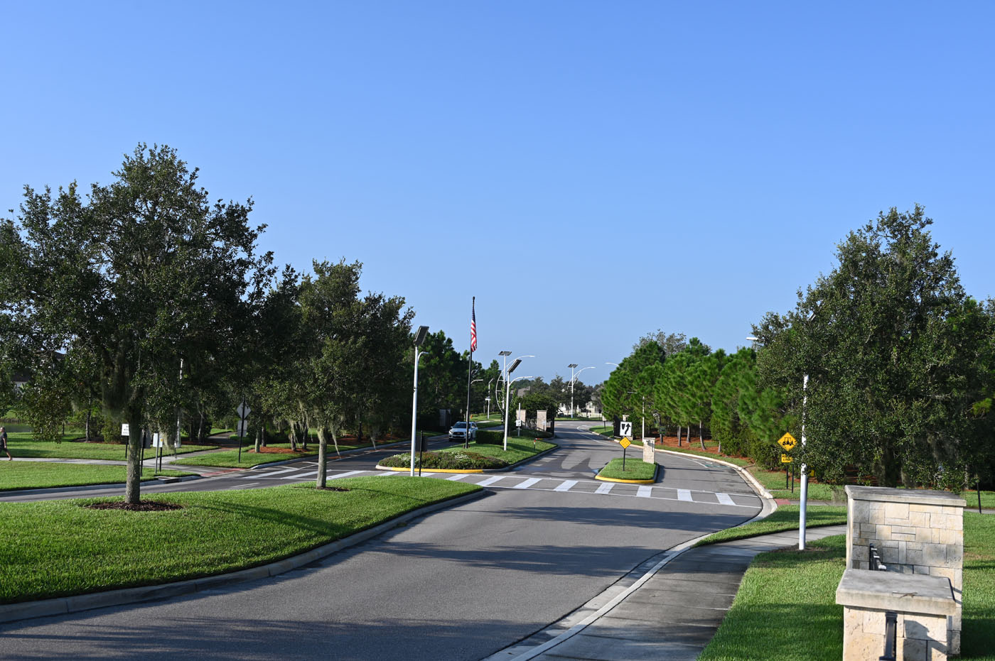 Epperson Community entrance and crosswalk