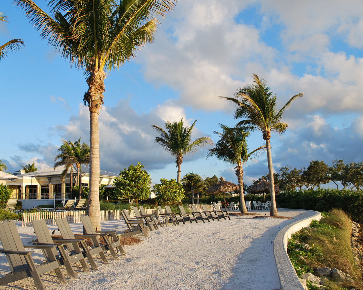 Harbour Isle Beach with Chairs
