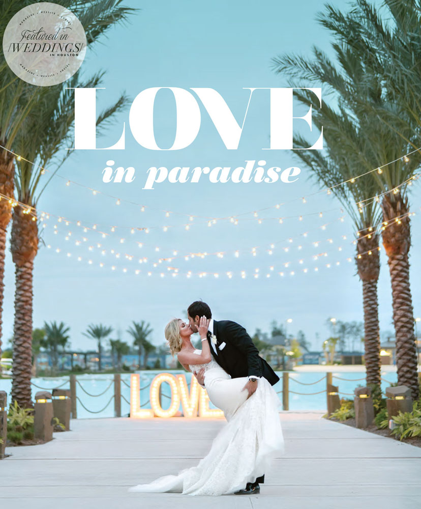 Love in paradise weddings magazine cover