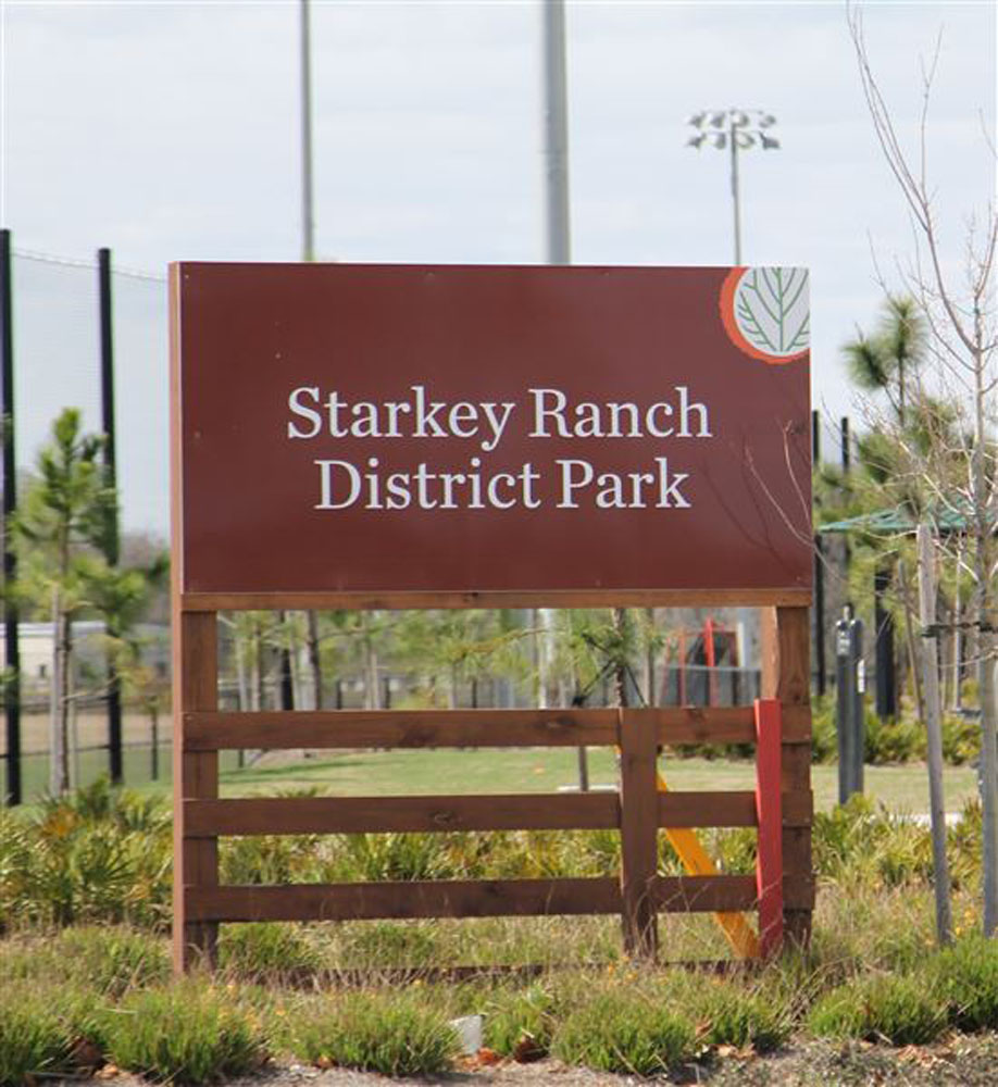 Starkey Ranch District Park sign