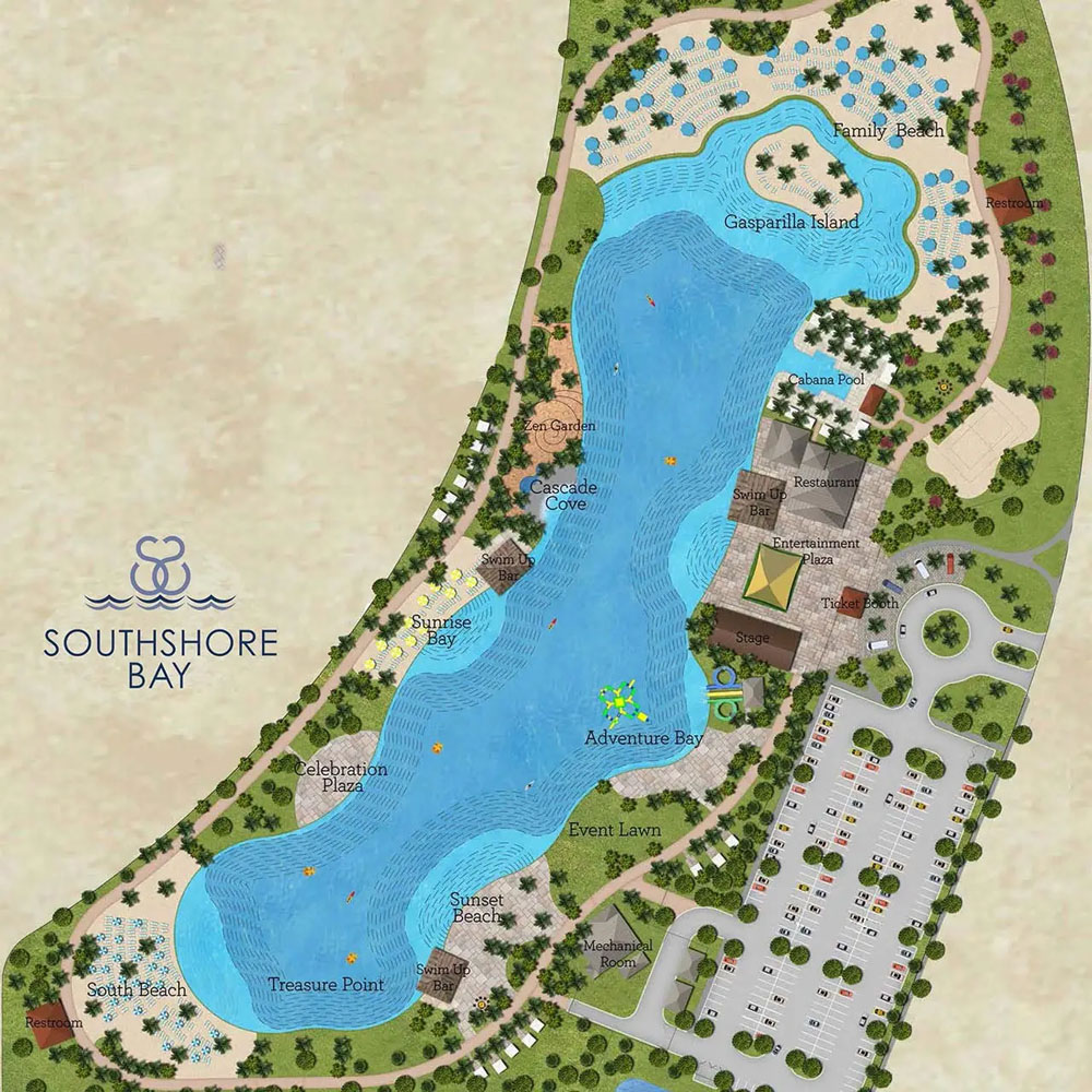Southshore Bay Lagoon site plan