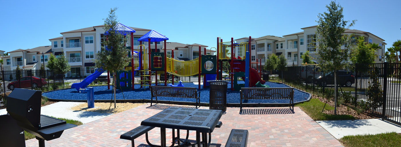 Highland Park Apartments playground panorama
