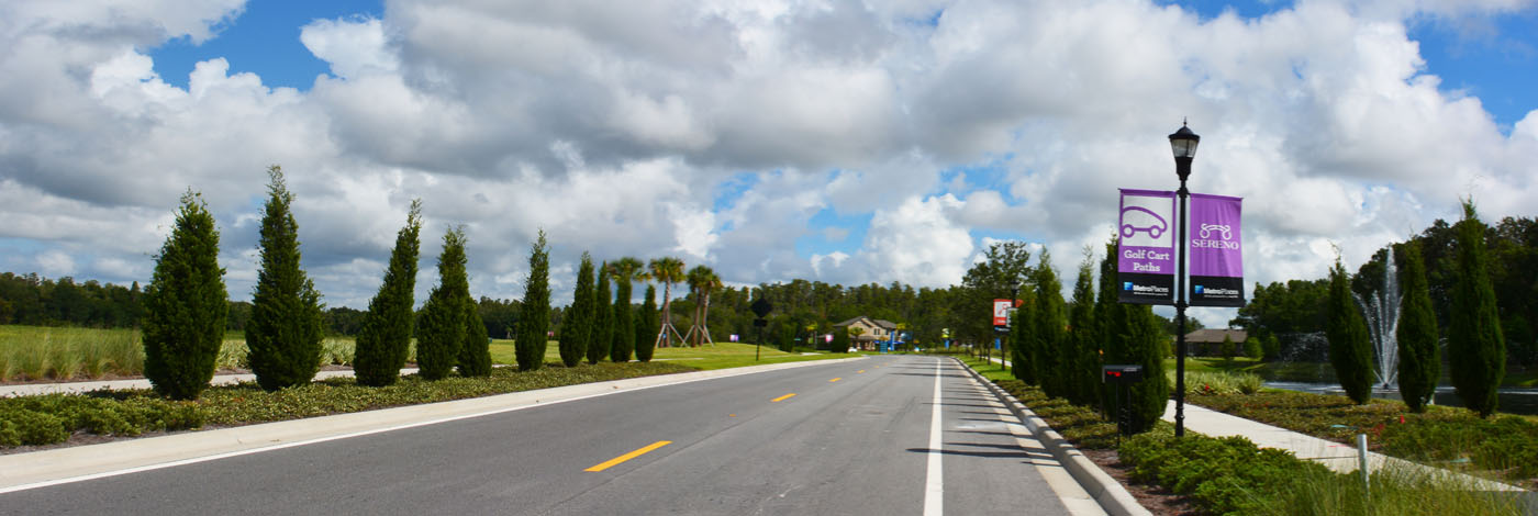 Sereno entrance road Panorama