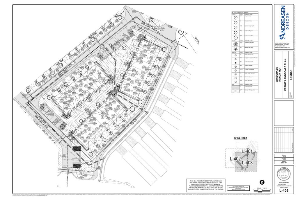 Wiregras M21 permit landscape plan