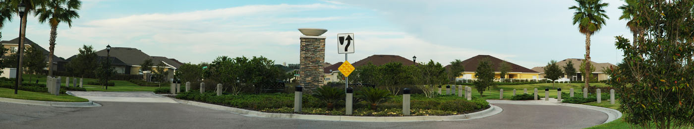 Panther Trace entrance panorama